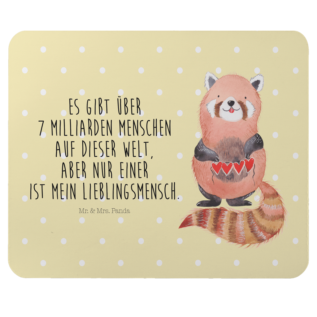 Mauspad Roter Panda Mousepad, Computer zubehör, Büroausstattung, PC Zubehör, Arbeitszimmer, Mauspad, Einzigartiges Mauspad, Designer Mauspad, Tiermotive, Gute Laune, lustige Sprüche, Tiere, Panda, Liebe, Rot, Herz, Liebling, Lieblingsmensch