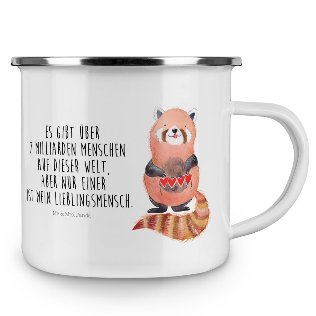 Camping Emaille Tasse Roter Panda Campingtasse, Trinkbecher, Metalltasse, Outdoor Tasse, Emaille Trinkbecher, Blechtasse Outdoor, Emaille Campingbecher, Edelstahl Trinkbecher, Metalltasse für Camping, Kaffee Blechtasse, Camping Tasse Metall, Tiermotive, Gute Laune, lustige Sprüche, Tiere, Panda, Liebe, Rot, Herz, Liebling, Lieblingsmensch