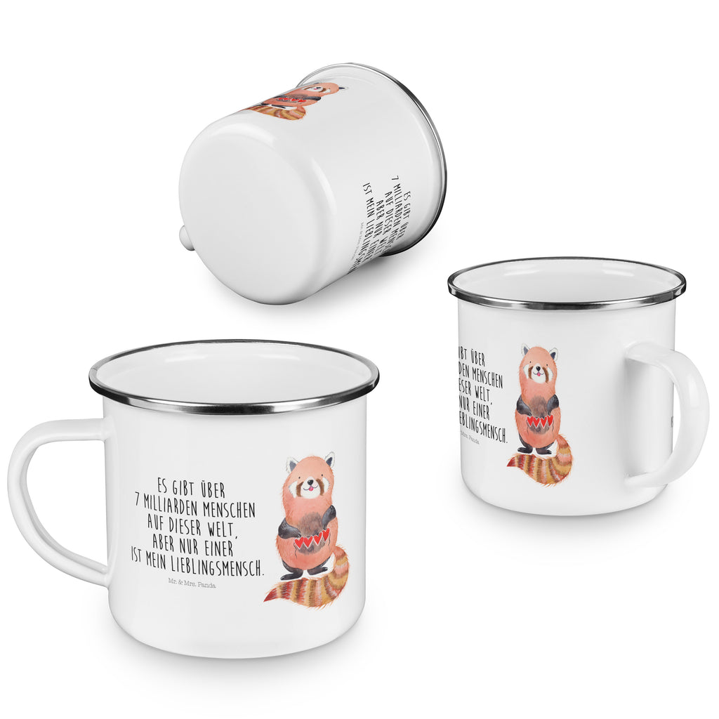 Camping Emaille Tasse Roter Panda Campingtasse, Trinkbecher, Metalltasse, Outdoor Tasse, Emaille Trinkbecher, Blechtasse Outdoor, Emaille Campingbecher, Edelstahl Trinkbecher, Metalltasse für Camping, Kaffee Blechtasse, Camping Tasse Metall, Tiermotive, Gute Laune, lustige Sprüche, Tiere, Panda, Liebe, Rot, Herz, Liebling, Lieblingsmensch