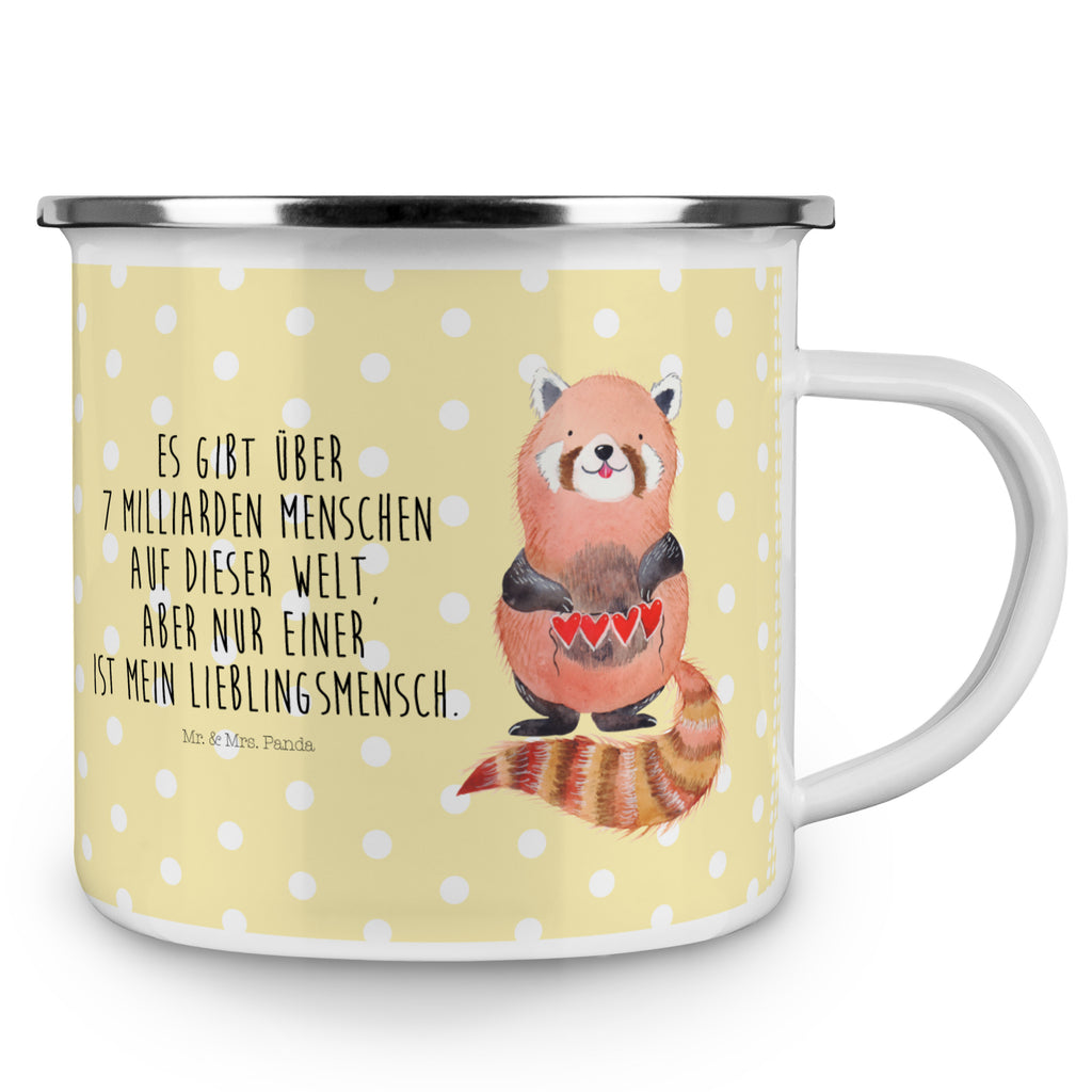 Camping Emaille Tasse Roter Panda Campingtasse, Trinkbecher, Metalltasse, Outdoor Tasse, Emaille Trinkbecher, Blechtasse Outdoor, Emaille Campingbecher, Edelstahl Trinkbecher, Metalltasse für Camping, Kaffee Blechtasse, Camping Tasse Metall, Tiermotive, Gute Laune, lustige Sprüche, Tiere, Panda, Liebe, Rot, Herz, Liebling, Lieblingsmensch