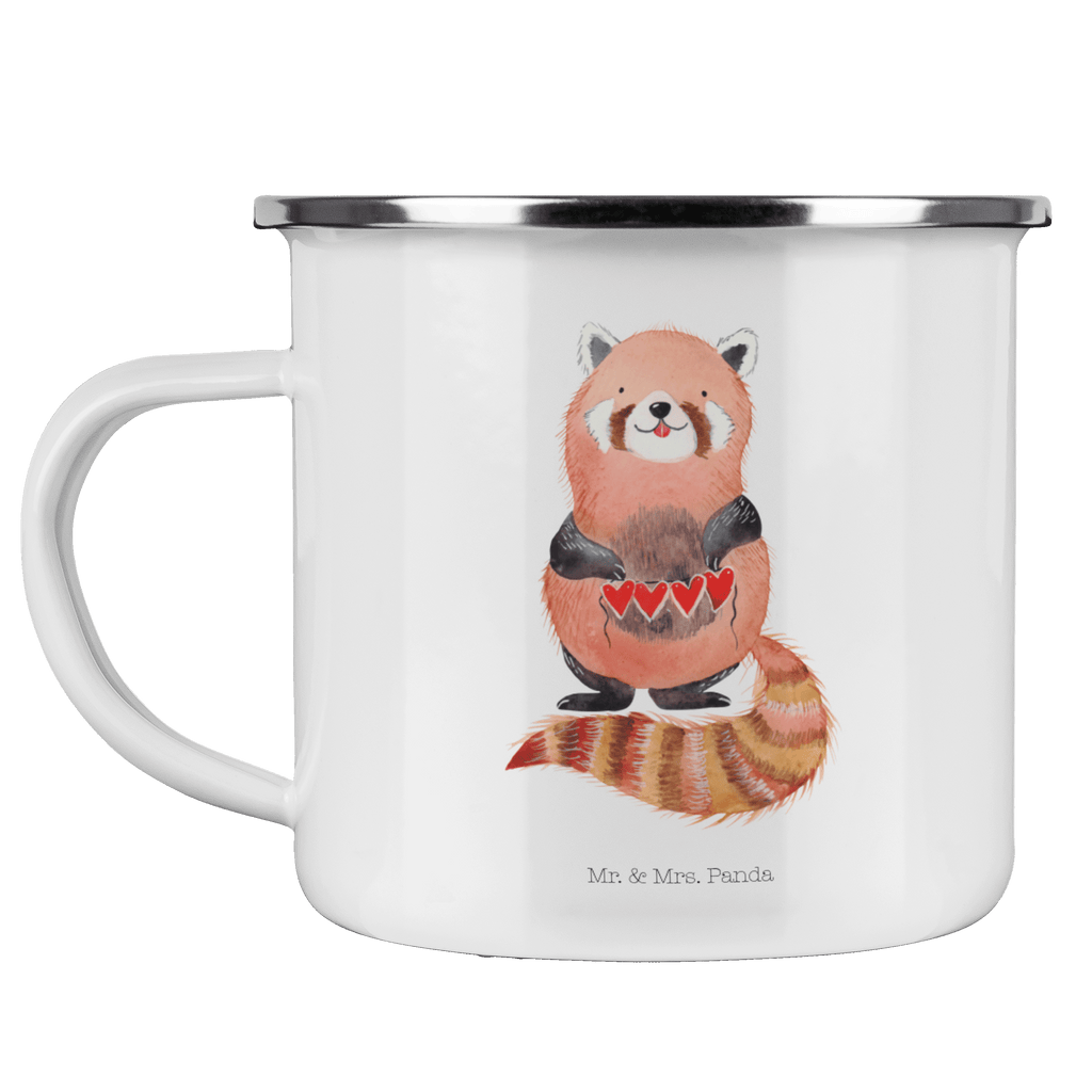 Camping Emaille Tasse Roter Panda Campingtasse, Trinkbecher, Metalltasse, Outdoor Tasse, Emaille Trinkbecher, Blechtasse Outdoor, Emaille Campingbecher, Edelstahl Trinkbecher, Metalltasse für Camping, Kaffee Blechtasse, Camping Tasse Metall, Tiermotive, Gute Laune, lustige Sprüche, Tiere, Panda, Liebe, Rot, Herz, Liebling, Lieblingsmensch
