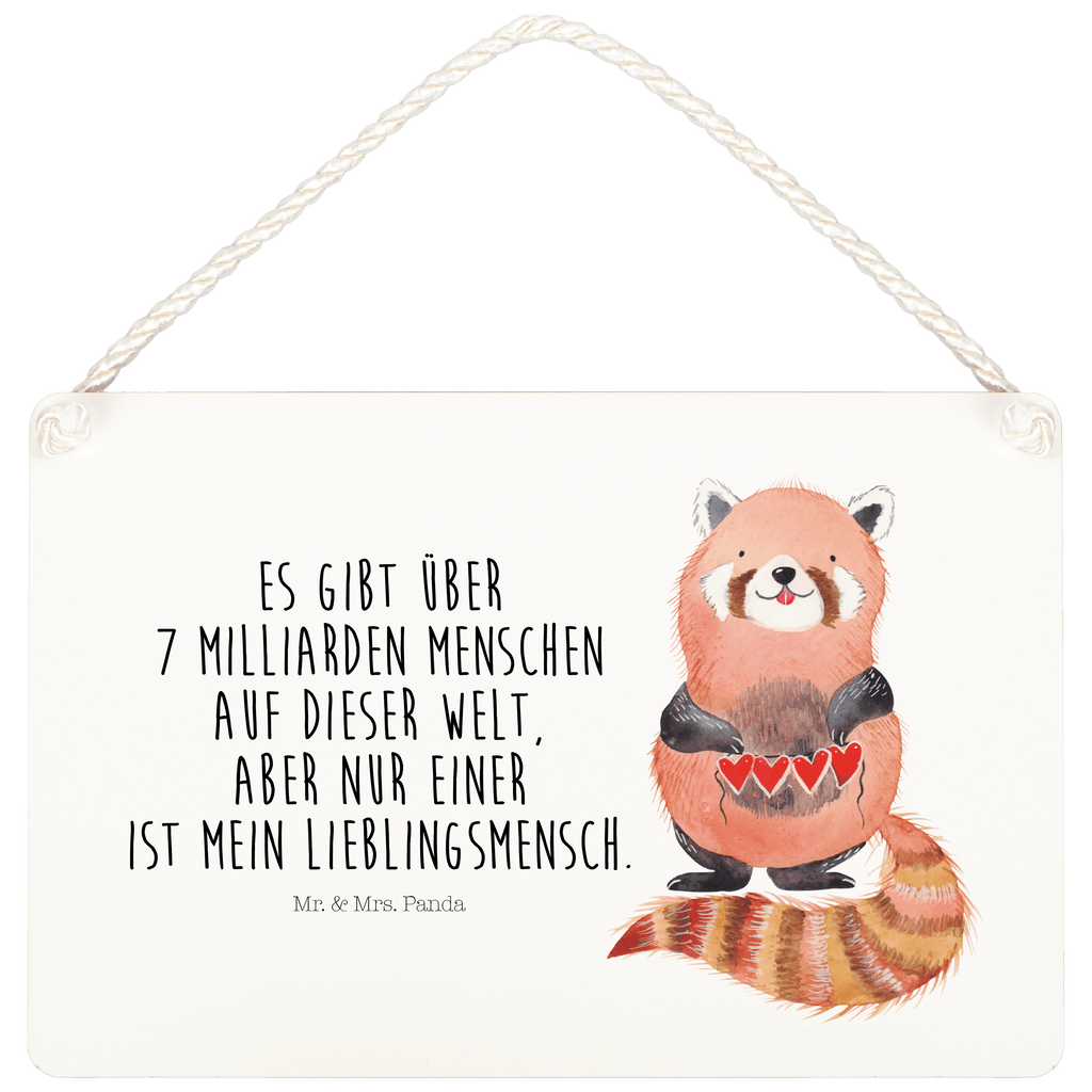 Deko Schild Roter Panda Dekoschild, Deko Schild, Schild, Tür Schild, Türschild, Holzschild, Wandschild, Wanddeko, Tiermotive, Gute Laune, lustige Sprüche, Tiere, Panda, Liebe, Rot, Herz, Liebling, Lieblingsmensch