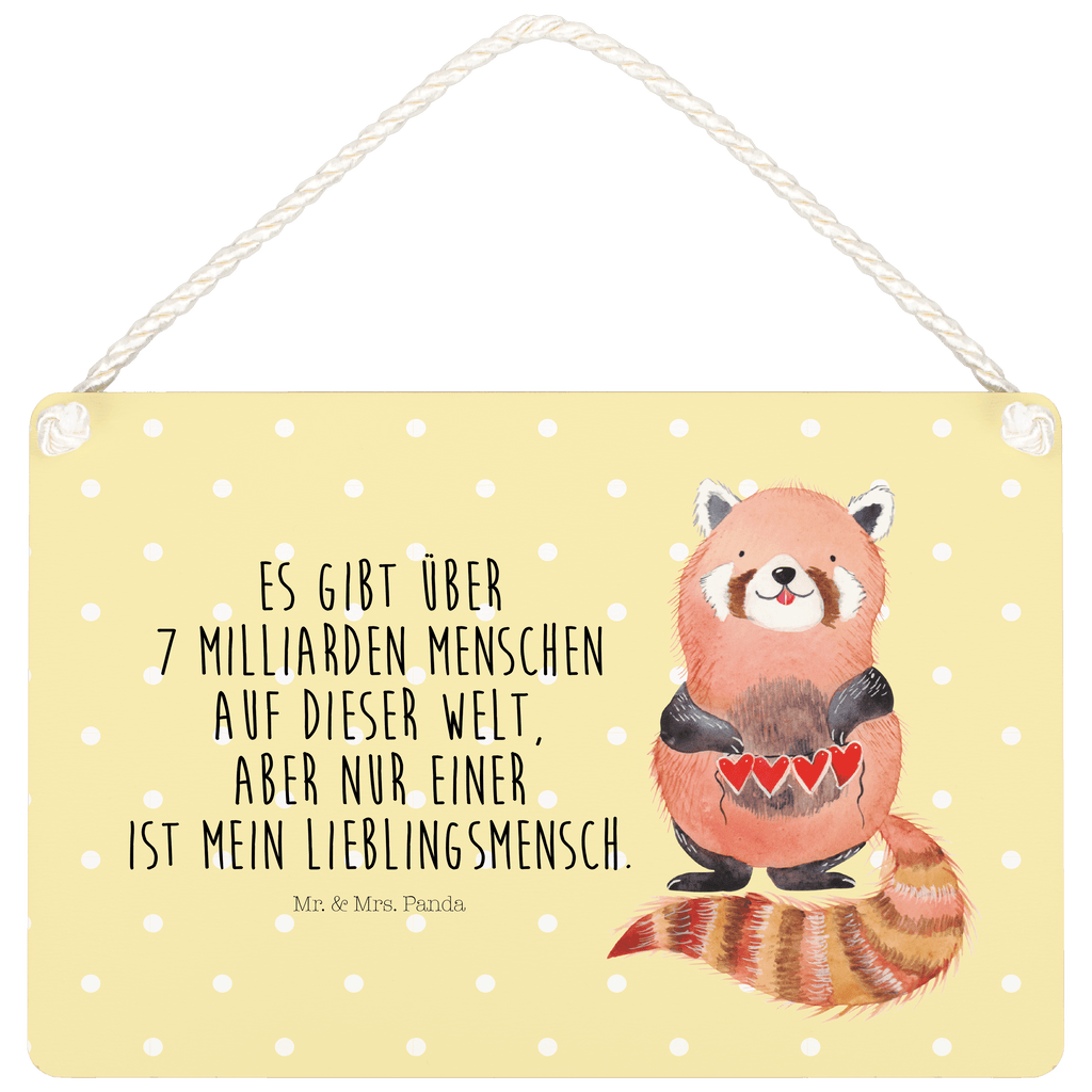 Deko Schild Roter Panda Dekoschild, Deko Schild, Schild, Tür Schild, Türschild, Holzschild, Wandschild, Wanddeko, Tiermotive, Gute Laune, lustige Sprüche, Tiere, Panda, Liebe, Rot, Herz, Liebling, Lieblingsmensch
