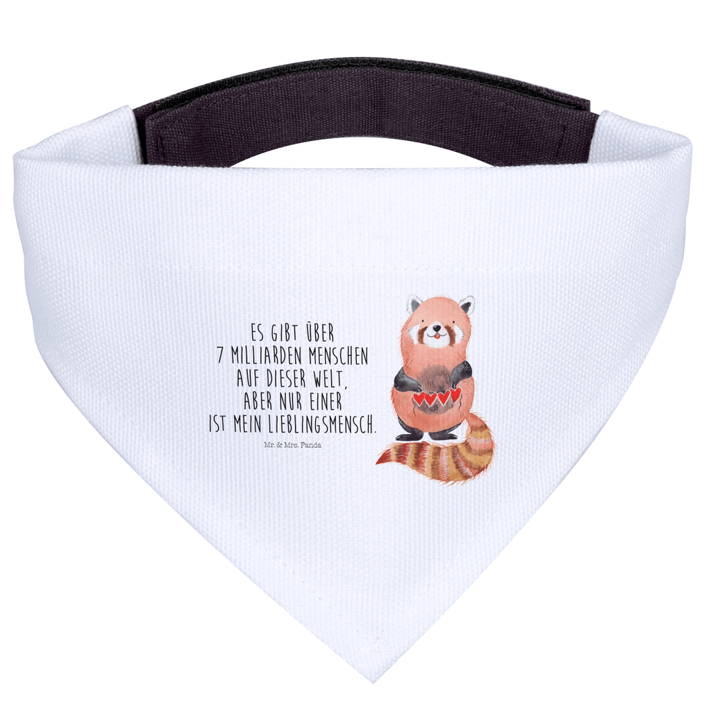 Hundehalstuch M Roter Panda Hundehalstuch, Halstuch, Hunde, Tuch, mittel, mittelgroße Hunde, Tiermotive, Gute Laune, lustige Sprüche, Tiere, Panda, Liebe, Rot, Herz, Liebling, Lieblingsmensch