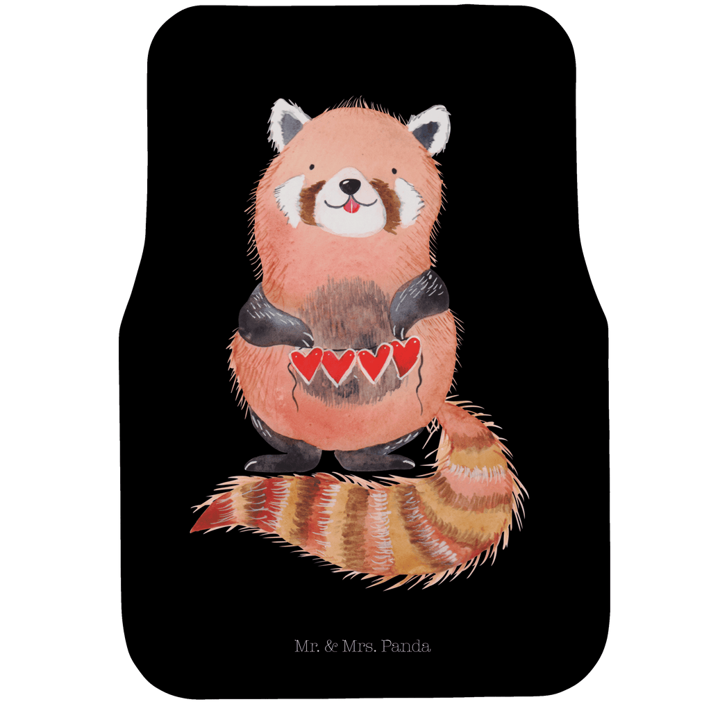 Fahrer Autofußmatte Roter Panda Autofußmatten, Fußmatte Auto, Fahrer, Schmutzmatte Auto, Tiermotive, Gute Laune, lustige Sprüche, Tiere, Panda, Liebe, Rot, Herz, Liebling, Lieblingsmensch