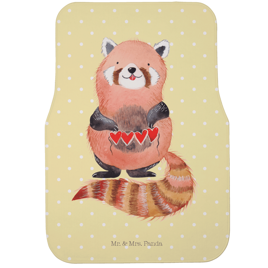 Fahrer Autofußmatte Roter Panda Autofußmatten, Fußmatte Auto, Fahrer, Schmutzmatte Auto, Tiermotive, Gute Laune, lustige Sprüche, Tiere, Panda, Liebe, Rot, Herz, Liebling, Lieblingsmensch