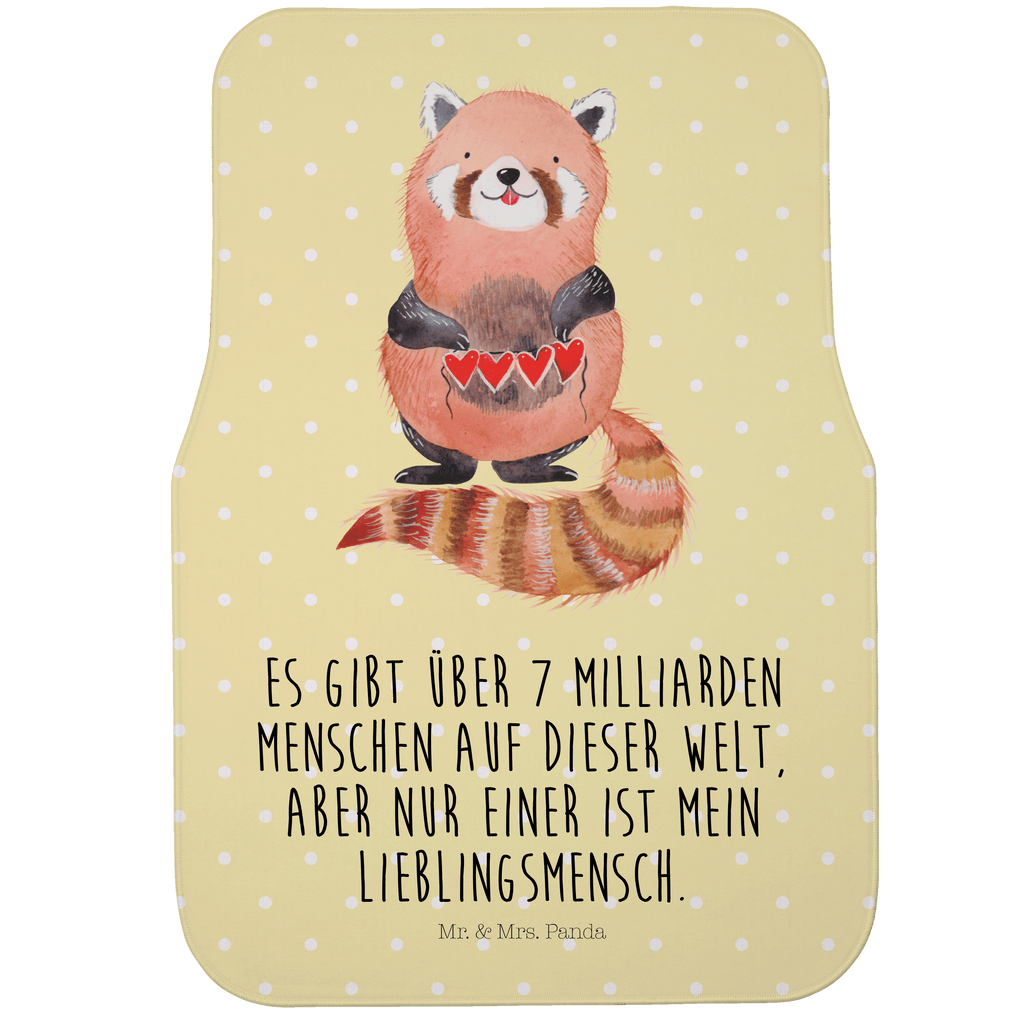 Fahrer Autofußmatte Roter Panda Autofußmatten, Fußmatte Auto, Fahrer, Schmutzmatte Auto, Tiermotive, Gute Laune, lustige Sprüche, Tiere, Panda, Liebe, Rot, Herz, Liebling, Lieblingsmensch