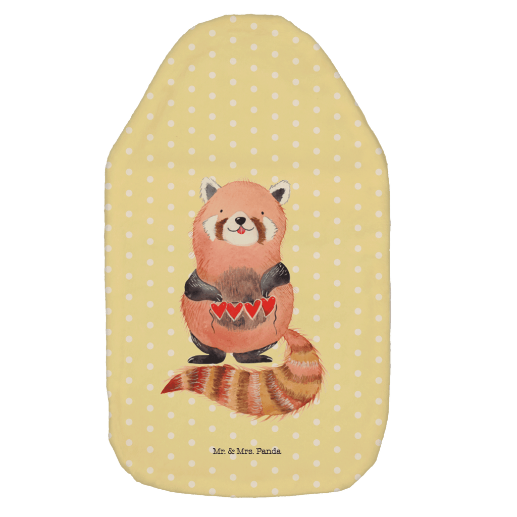 Wärmflasche Roter Panda Wärmekissen, Kinderwärmflasche, Körnerkissen, Wärmflaschenbezug, Wärmflasche mit Bezug, Tiermotive, Gute Laune, lustige Sprüche, Tiere, Panda, Liebe, Rot, Herz, Liebling, Lieblingsmensch