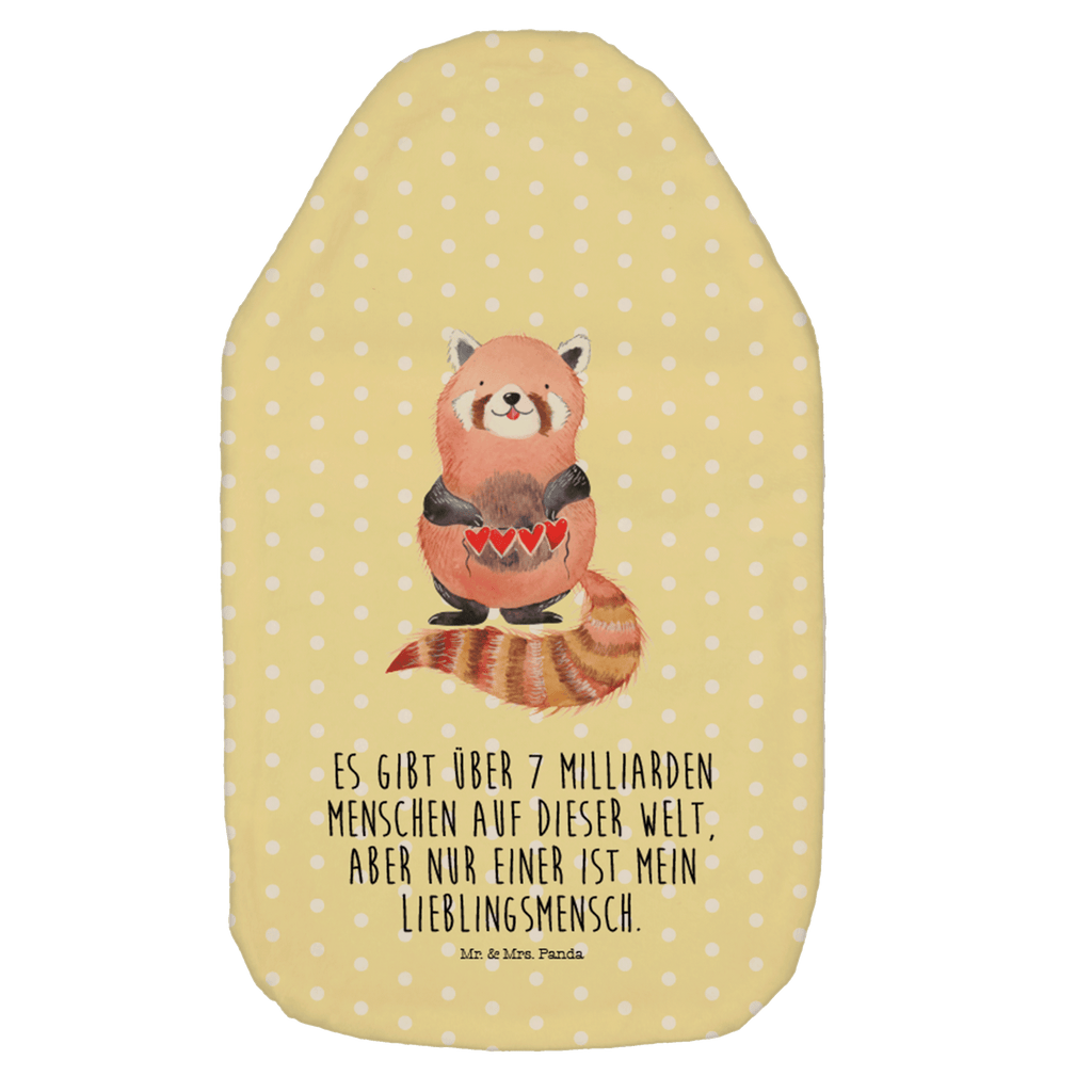 Wärmflasche Roter Panda Wärmekissen, Kinderwärmflasche, Körnerkissen, Wärmflaschenbezug, Wärmflasche mit Bezug, Tiermotive, Gute Laune, lustige Sprüche, Tiere, Panda, Liebe, Rot, Herz, Liebling, Lieblingsmensch