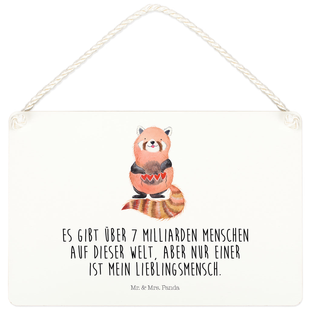 Deko Schild Roter Panda Dekoschild, Deko Schild, Schild, Tür Schild, Türschild, Holzschild, Wandschild, Wanddeko, Tiermotive, Gute Laune, lustige Sprüche, Tiere, Panda, Liebe, Rot, Herz, Liebling, Lieblingsmensch