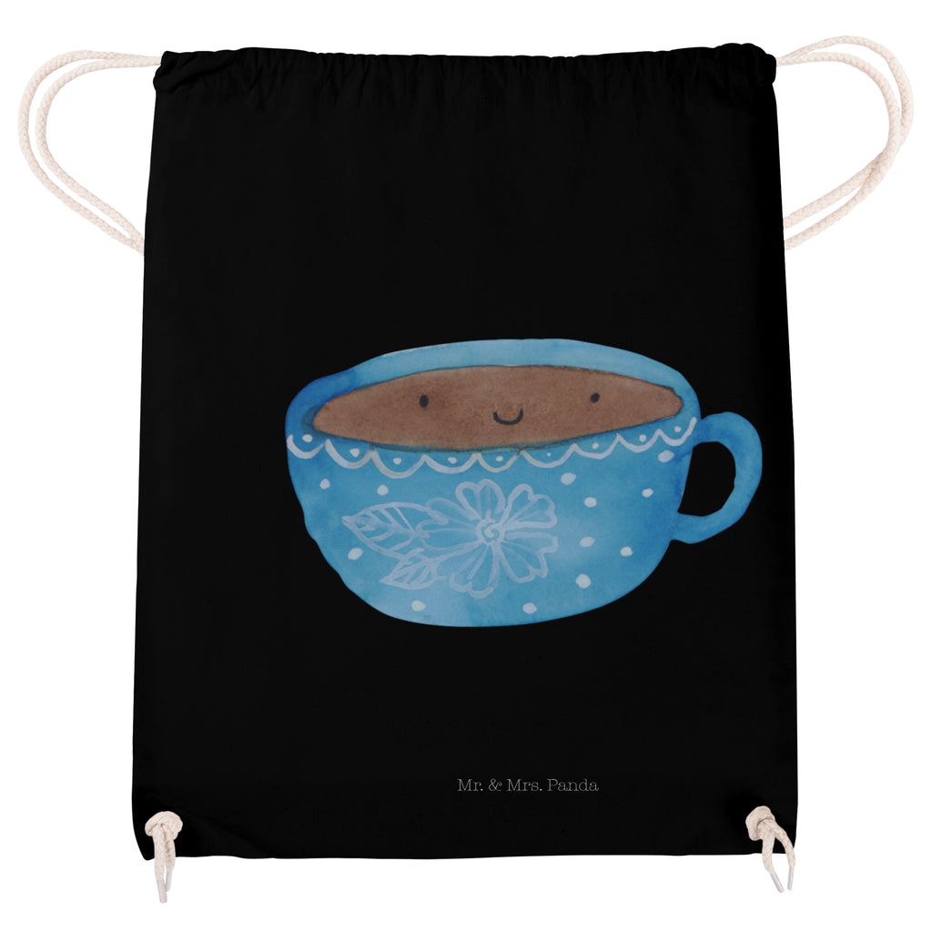 Sportbeutel Kaffee Tasse Turnbeutel, Beutel, Sporttasche, Tasche, Stoffbeutel, Tiermotive, Gute Laune, lustige Sprüche, Tiere, Kaffee, Tasse, Liebe, Geschmack, Genuss, Glücklich