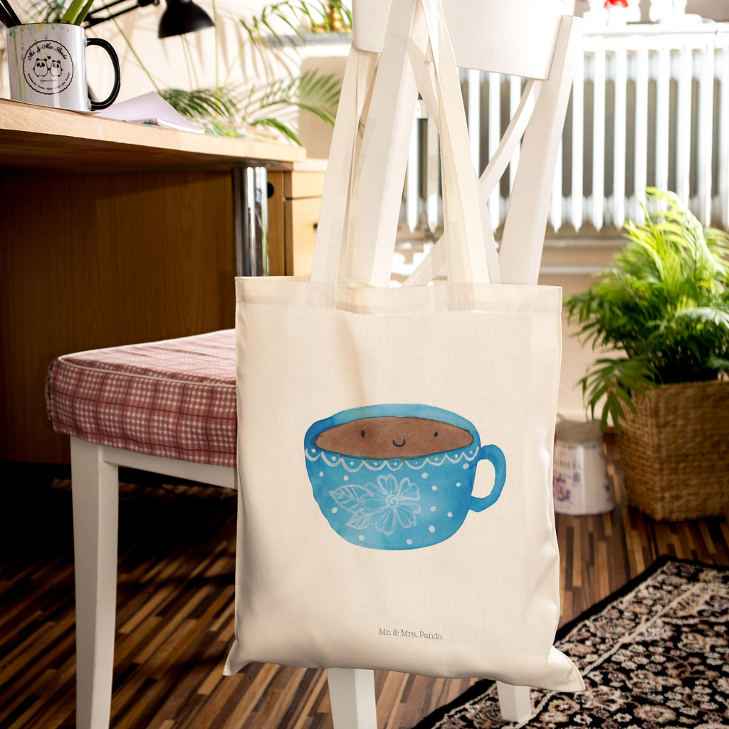 Tragetasche Kaffee Tasse Beuteltasche, Beutel, Einkaufstasche, Jutebeutel, Stoffbeutel, Tiermotive, Gute Laune, lustige Sprüche, Tiere, Kaffee, Tasse, Liebe, Geschmack, Genuss, Glücklich