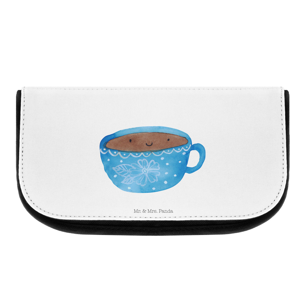 Kosmetiktasche Kaffee Tasse Kosmetikbeutel, Kulturtasche, Kulturbeutel, Schminktasche, Make-Up Tasche, Tiermotive, Gute Laune, lustige Sprüche, Tiere, Kaffee, Tasse, Liebe, Geschmack, Genuss, Glücklich