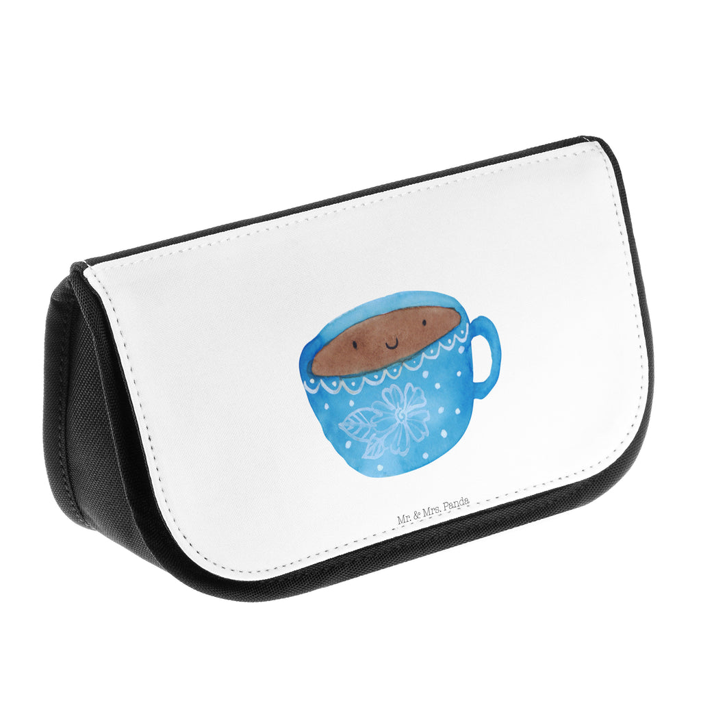 Kosmetiktasche Kaffee Tasse Kosmetikbeutel, Kulturtasche, Kulturbeutel, Schminktasche, Make-Up Tasche, Tiermotive, Gute Laune, lustige Sprüche, Tiere, Kaffee, Tasse, Liebe, Geschmack, Genuss, Glücklich