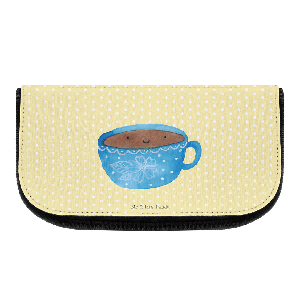 Kosmetiktasche Kaffee Tasse Kosmetikbeutel, Kulturtasche, Kulturbeutel, Schminktasche, Make-Up Tasche, Tiermotive, Gute Laune, lustige Sprüche, Tiere, Kaffee, Tasse, Liebe, Geschmack, Genuss, Glücklich