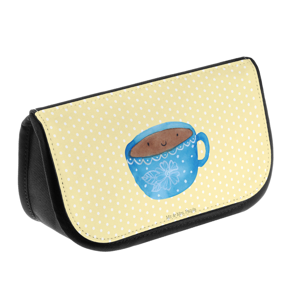 Kosmetiktasche Kaffee Tasse Kosmetikbeutel, Kulturtasche, Kulturbeutel, Schminktasche, Make-Up Tasche, Tiermotive, Gute Laune, lustige Sprüche, Tiere, Kaffee, Tasse, Liebe, Geschmack, Genuss, Glücklich
