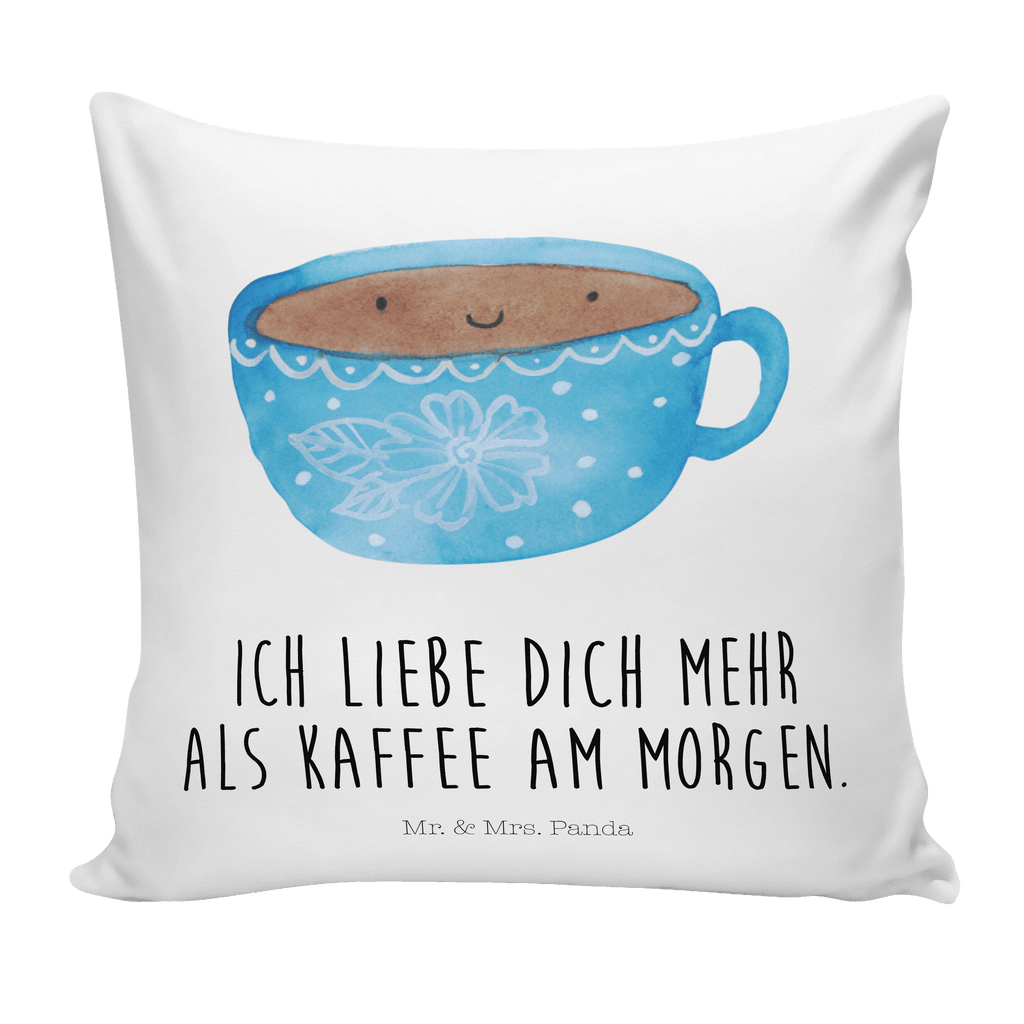 40x40 Kissen Kaffee Tasse Kissenhülle, Kopfkissen, Sofakissen, Dekokissen, Motivkissen, Tiermotive, Gute Laune, lustige Sprüche, Tiere, Kaffee, Tasse, Liebe, Geschmack, Genuss, Glücklich