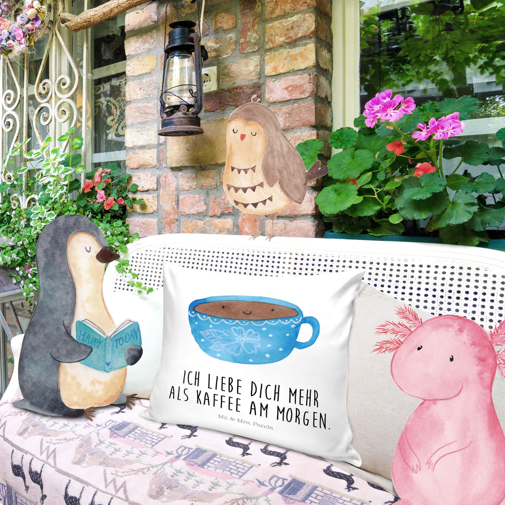 40x40 Kissen Kaffee Tasse Kissenhülle, Kopfkissen, Sofakissen, Dekokissen, Motivkissen, Tiermotive, Gute Laune, lustige Sprüche, Tiere, Kaffee, Tasse, Liebe, Geschmack, Genuss, Glücklich