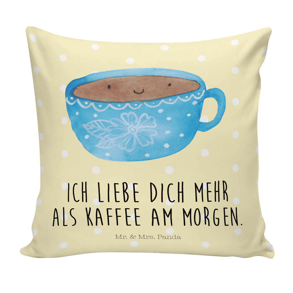 40x40 Kissen Kaffee Tasse Kissenhülle, Kopfkissen, Sofakissen, Dekokissen, Motivkissen, Tiermotive, Gute Laune, lustige Sprüche, Tiere, Kaffee, Tasse, Liebe, Geschmack, Genuss, Glücklich