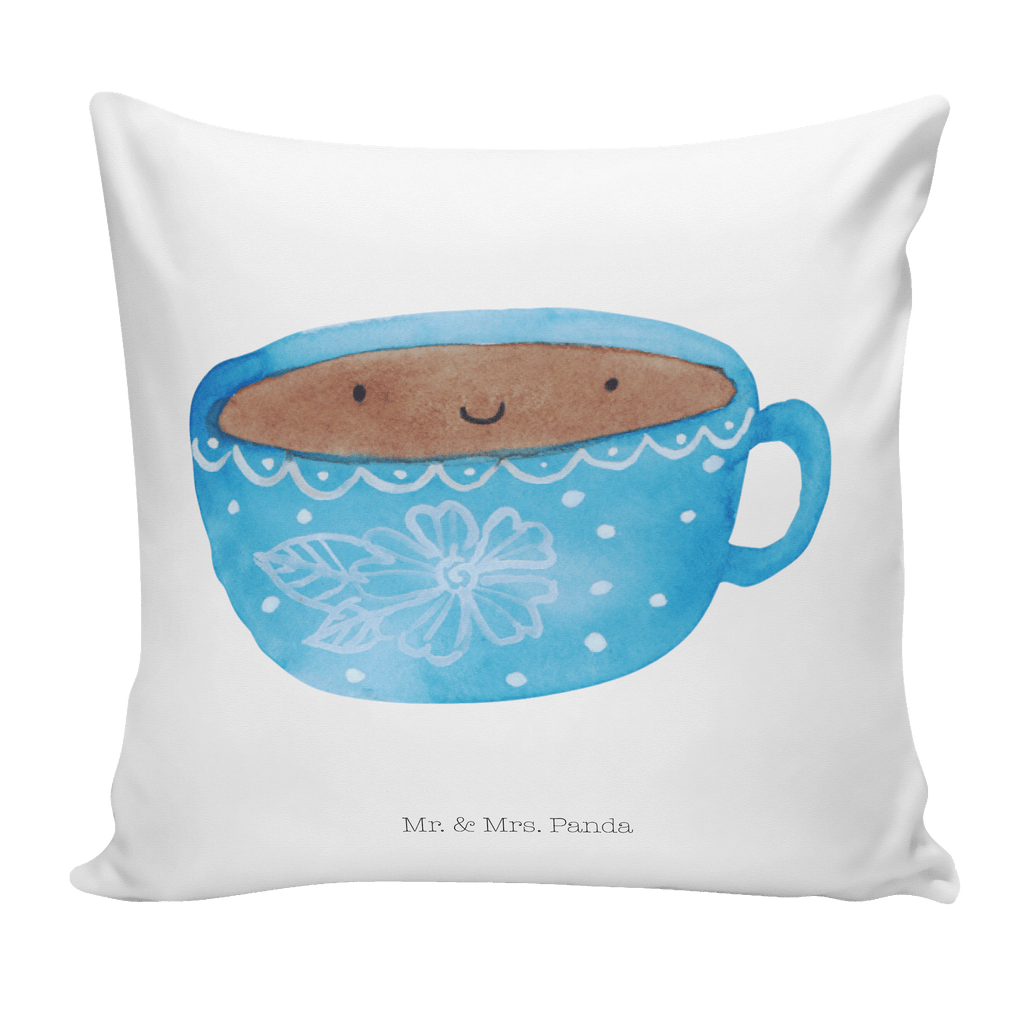 40x40 Kissen Kaffee Tasse Kissenhülle, Kopfkissen, Sofakissen, Dekokissen, Motivkissen, Tiermotive, Gute Laune, lustige Sprüche, Tiere, Kaffee, Tasse, Liebe, Geschmack, Genuss, Glücklich