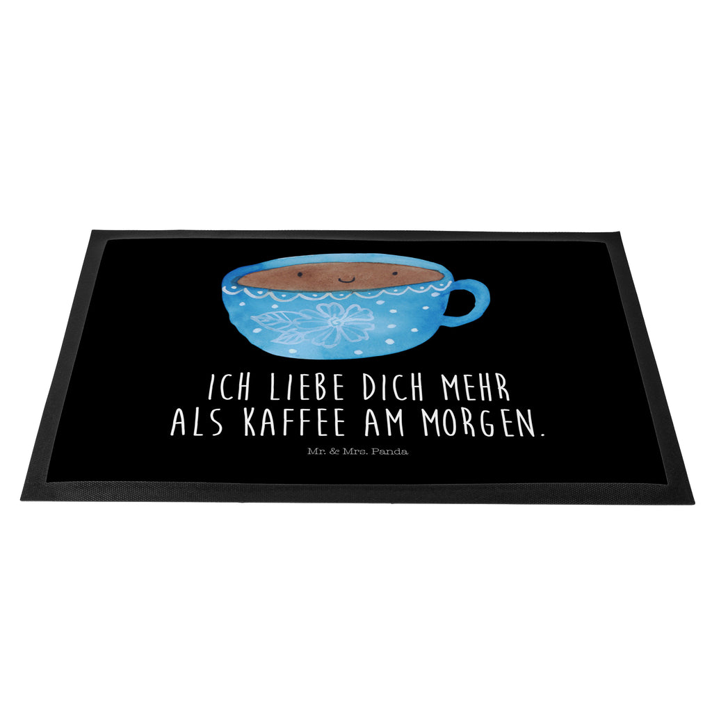 Fußmatte Kaffee Tasse Kaffee, Tasse, Liebe, Geschmack, Genuss, Glücklich Türvorleger, Schmutzmatte, Fußabtreter, Matte, Schmutzfänger, Fußabstreifer, Schmutzfangmatte, Türmatte, Motivfußmatte,  Haustürmatte, Vorleger  süße Tiermotive, gute Laune, lustige Sprüche, Tiere
