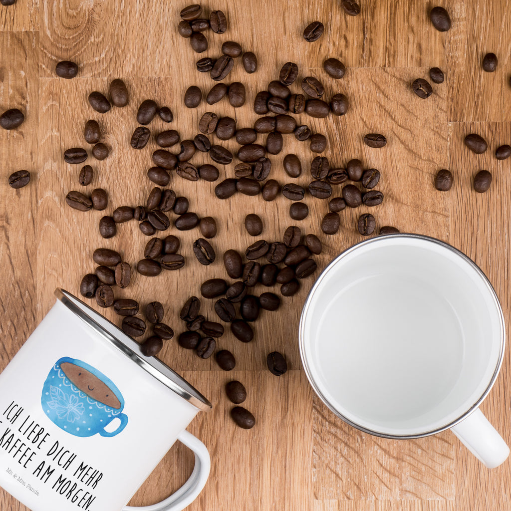 Camping Emaille Tasse Kaffee Tasse Campingtasse, Trinkbecher, Metalltasse, Outdoor Tasse, Emaille Trinkbecher, Blechtasse Outdoor, Emaille Campingbecher, Edelstahl Trinkbecher, Metalltasse für Camping, Kaffee Blechtasse, Camping Tasse Metall, Tiermotive, Gute Laune, lustige Sprüche, Tiere, Kaffee, Tasse, Liebe, Geschmack, Genuss, Glücklich