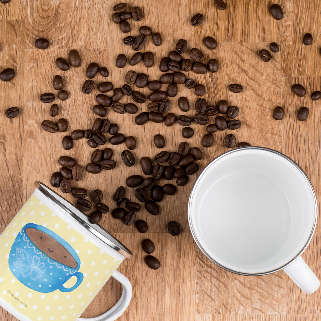 Camping Emaille Tasse Kaffee Tasse Campingtasse, Trinkbecher, Metalltasse, Outdoor Tasse, Emaille Trinkbecher, Blechtasse Outdoor, Emaille Campingbecher, Edelstahl Trinkbecher, Metalltasse für Camping, Kaffee Blechtasse, Camping Tasse Metall, Tiermotive, Gute Laune, lustige Sprüche, Tiere, Kaffee, Tasse, Liebe, Geschmack, Genuss, Glücklich