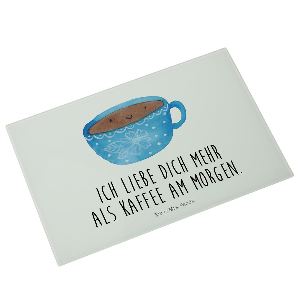 Medium Glas Schneidbrett Kaffee Tasse Glasschneidebrett, Schneidebrett, Tiermotive, Gute Laune, lustige Sprüche, Tiere, Kaffee, Tasse, Liebe, Geschmack, Genuss, Glücklich