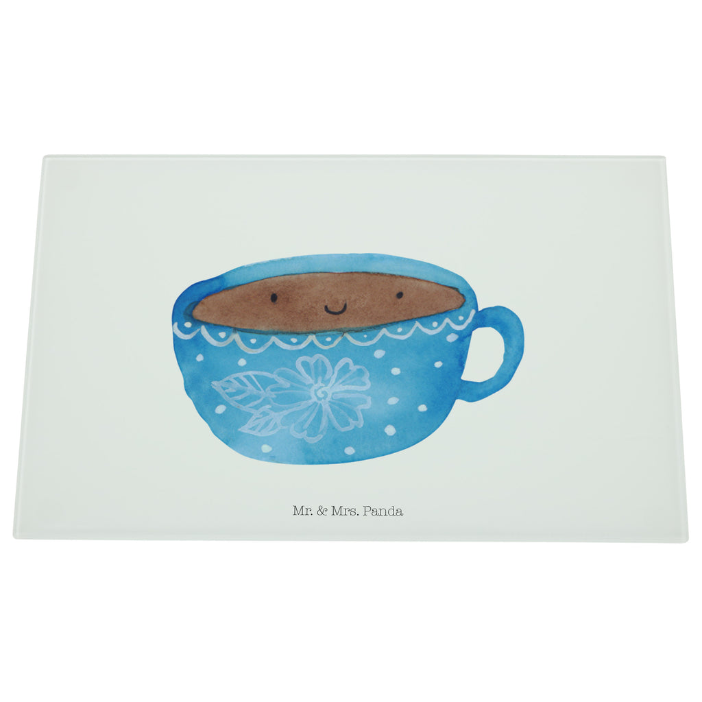 Medium Glas Schneidbrett Kaffee Tasse Glasschneidebrett, Schneidebrett, Tiermotive, Gute Laune, lustige Sprüche, Tiere, Kaffee, Tasse, Liebe, Geschmack, Genuss, Glücklich