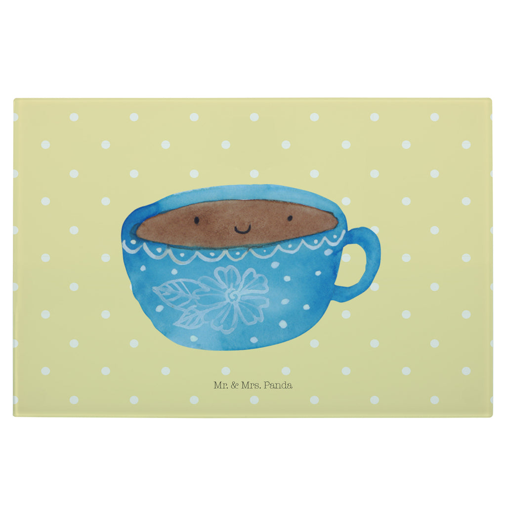Medium Glas Schneidbrett Kaffee Tasse Glasschneidebrett, Schneidebrett, Tiermotive, Gute Laune, lustige Sprüche, Tiere, Kaffee, Tasse, Liebe, Geschmack, Genuss, Glücklich