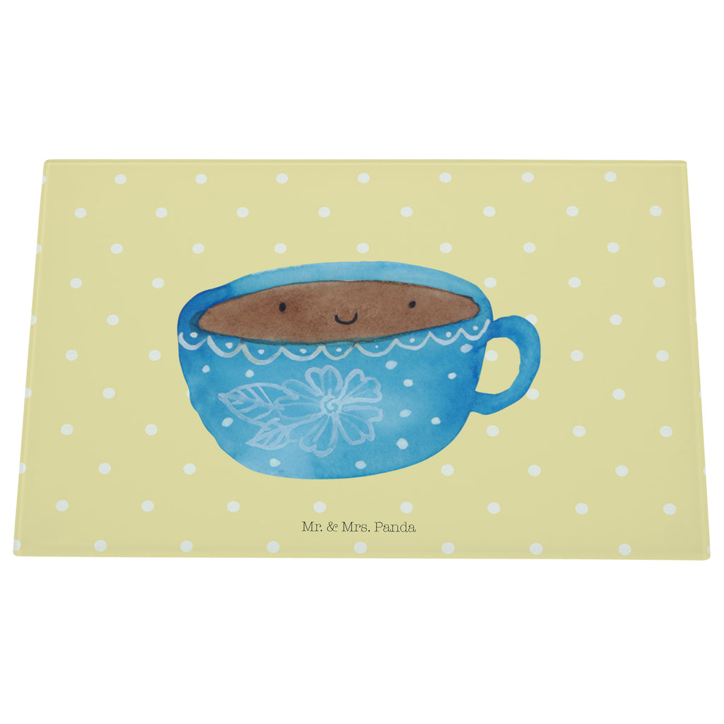 Medium Glas Schneidbrett Kaffee Tasse Glasschneidebrett, Schneidebrett, Tiermotive, Gute Laune, lustige Sprüche, Tiere, Kaffee, Tasse, Liebe, Geschmack, Genuss, Glücklich