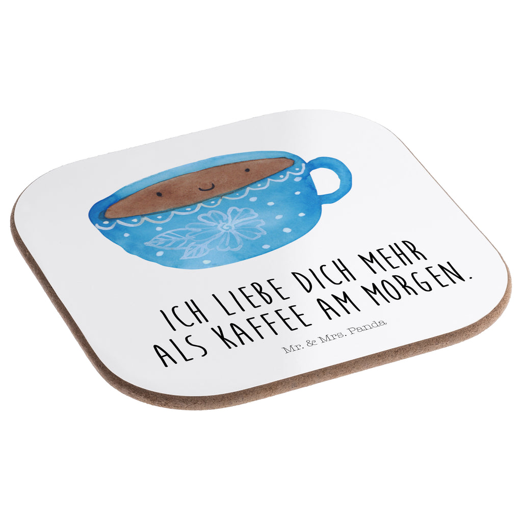 Quadratische Untersetzer Kaffee Tasse Bierdeckel, Glasuntersetzer, Untersetzer Gläser, Getränkeuntersetzer, Tiermotive, Gute Laune, lustige Sprüche, Tiere, Kaffee, Tasse, Liebe, Geschmack, Genuss, Glücklich