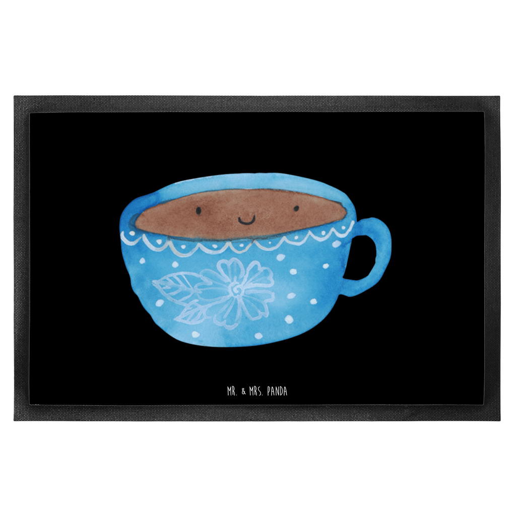Fußmatte Kaffee Tasse Kaffee, Tasse, Liebe, Geschmack, Genuss, Glücklich Türvorleger, Schmutzmatte, Fußabtreter, Matte, Schmutzfänger, Fußabstreifer, Schmutzfangmatte, Türmatte, Motivfußmatte,  Haustürmatte, Vorleger  süße Tiermotive, gute Laune, lustige Sprüche, Tiere