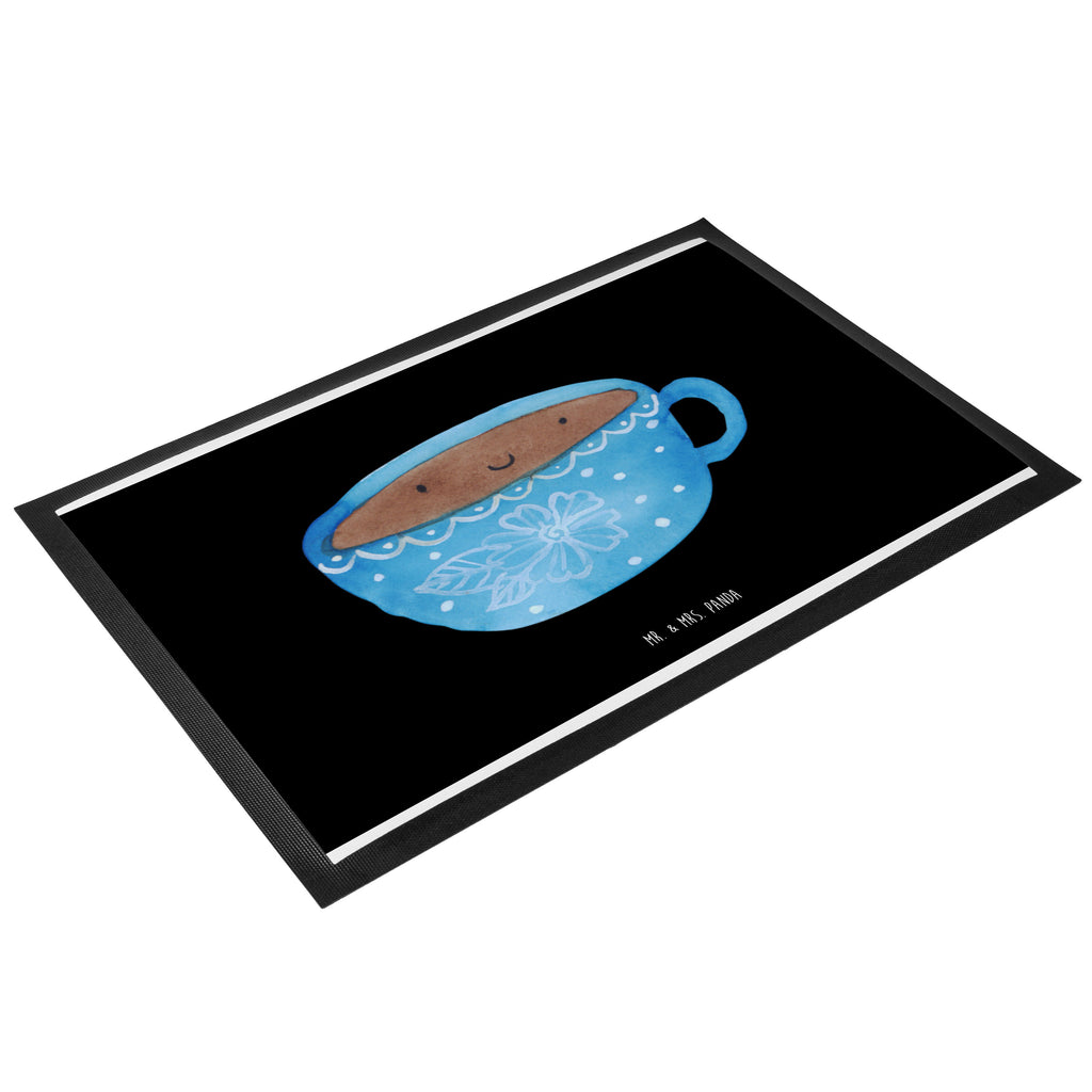 Fußmatte Kaffee Tasse Kaffee, Tasse, Liebe, Geschmack, Genuss, Glücklich Türvorleger, Schmutzmatte, Fußabtreter, Matte, Schmutzfänger, Fußabstreifer, Schmutzfangmatte, Türmatte, Motivfußmatte,  Haustürmatte, Vorleger  süße Tiermotive, gute Laune, lustige Sprüche, Tiere