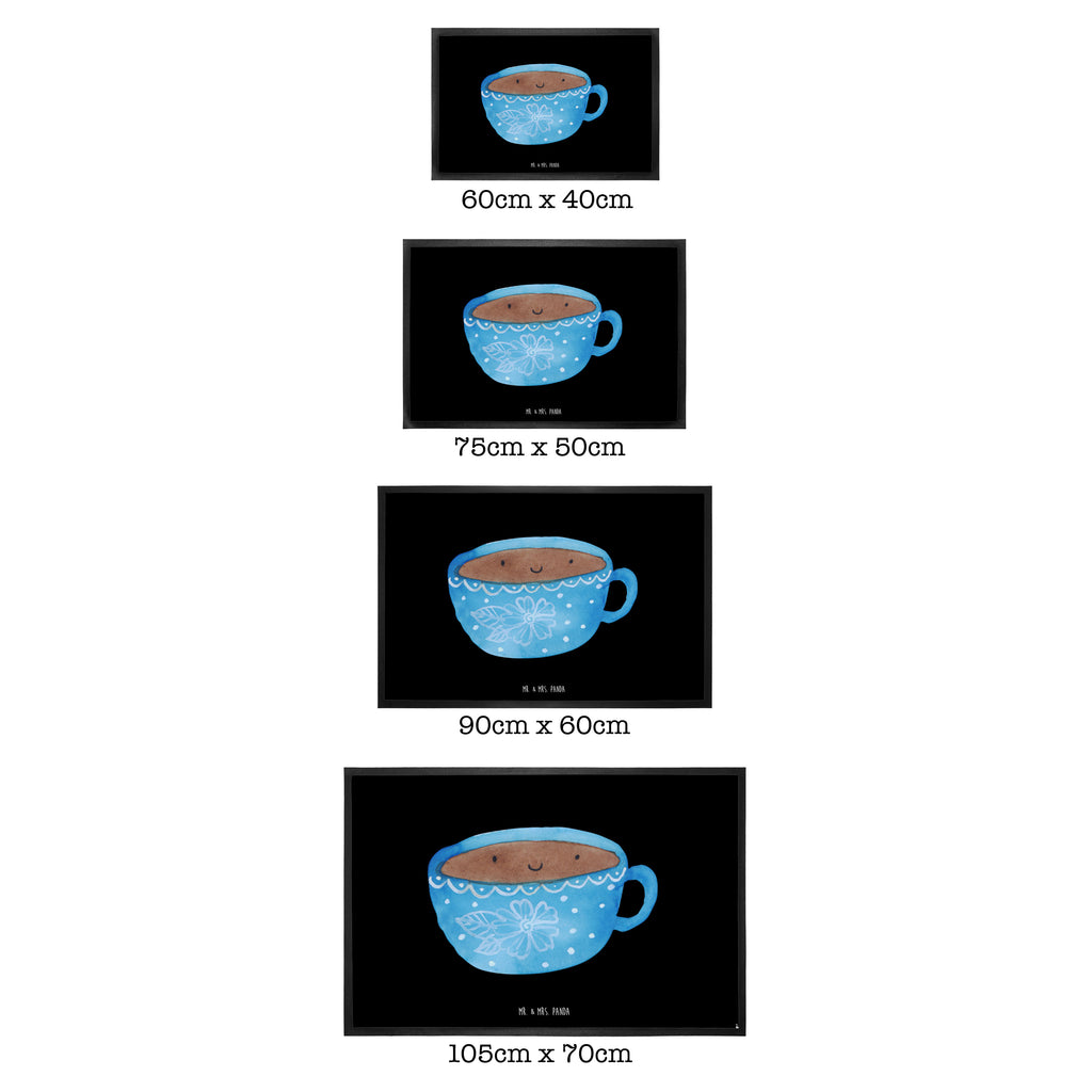 Fußmatte Kaffee Tasse Kaffee, Tasse, Liebe, Geschmack, Genuss, Glücklich Türvorleger, Schmutzmatte, Fußabtreter, Matte, Schmutzfänger, Fußabstreifer, Schmutzfangmatte, Türmatte, Motivfußmatte,  Haustürmatte, Vorleger  süße Tiermotive, gute Laune, lustige Sprüche, Tiere