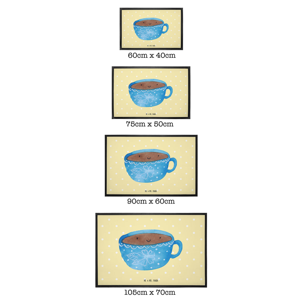 Fußmatte Kaffee Tasse Kaffee, Tasse, Liebe, Geschmack, Genuss, Glücklich Türvorleger, Schmutzmatte, Fußabtreter, Matte, Schmutzfänger, Fußabstreifer, Schmutzfangmatte, Türmatte, Motivfußmatte,  Haustürmatte, Vorleger  süße Tiermotive, gute Laune, lustige Sprüche, Tiere