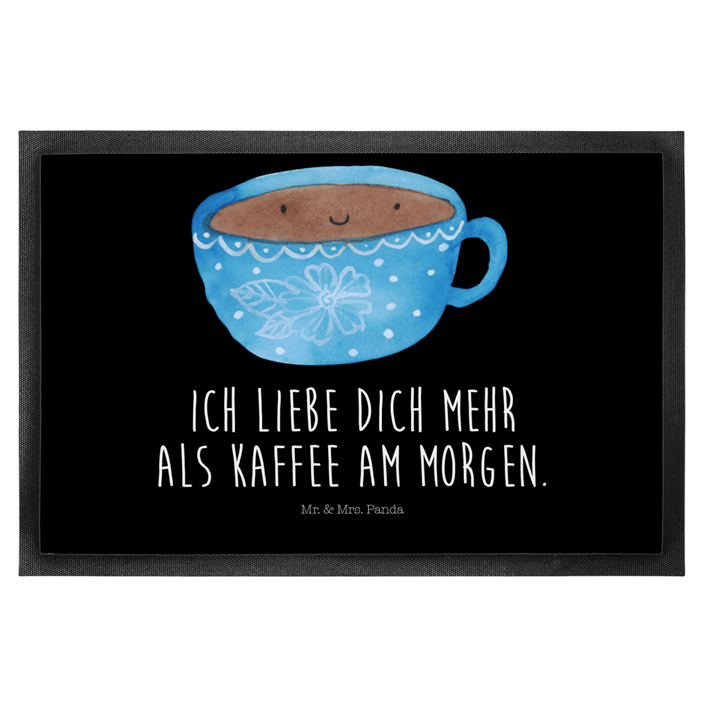 Fußmatte Kaffee Tasse Kaffee, Tasse, Liebe, Geschmack, Genuss, Glücklich Türvorleger, Schmutzmatte, Fußabtreter, Matte, Schmutzfänger, Fußabstreifer, Schmutzfangmatte, Türmatte, Motivfußmatte,  Haustürmatte, Vorleger  süße Tiermotive, gute Laune, lustige Sprüche, Tiere