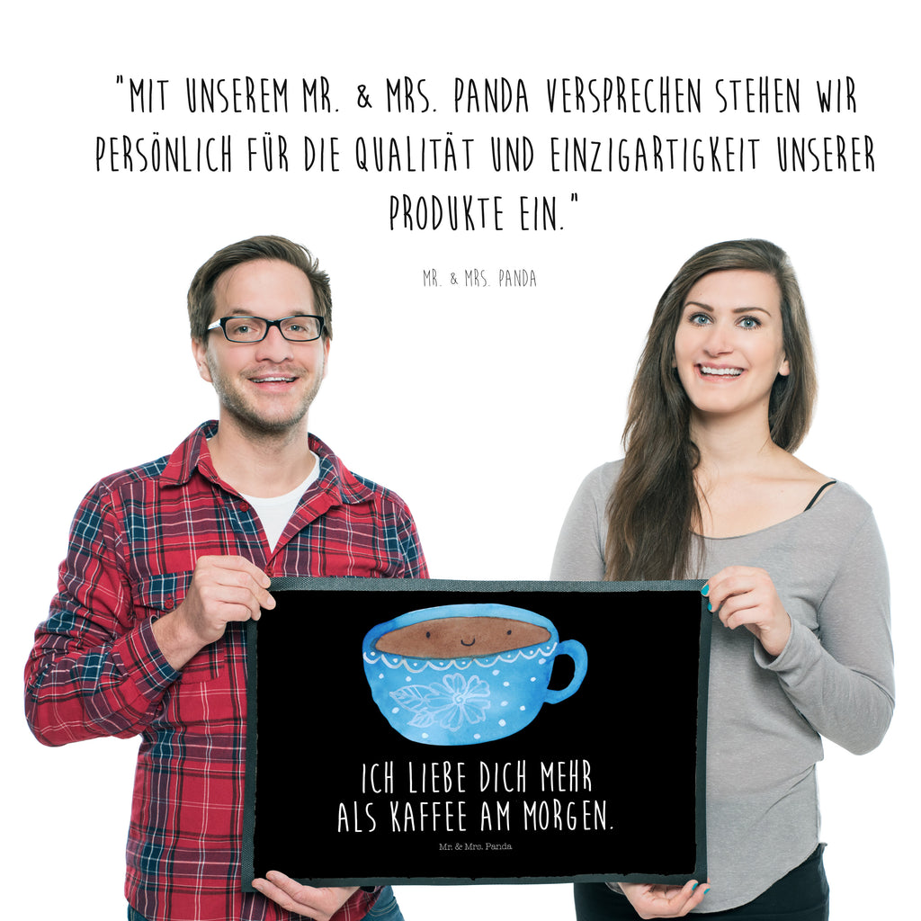 Fußmatte Kaffee Tasse Kaffee, Tasse, Liebe, Geschmack, Genuss, Glücklich Türvorleger, Schmutzmatte, Fußabtreter, Matte, Schmutzfänger, Fußabstreifer, Schmutzfangmatte, Türmatte, Motivfußmatte,  Haustürmatte, Vorleger  süße Tiermotive, gute Laune, lustige Sprüche, Tiere