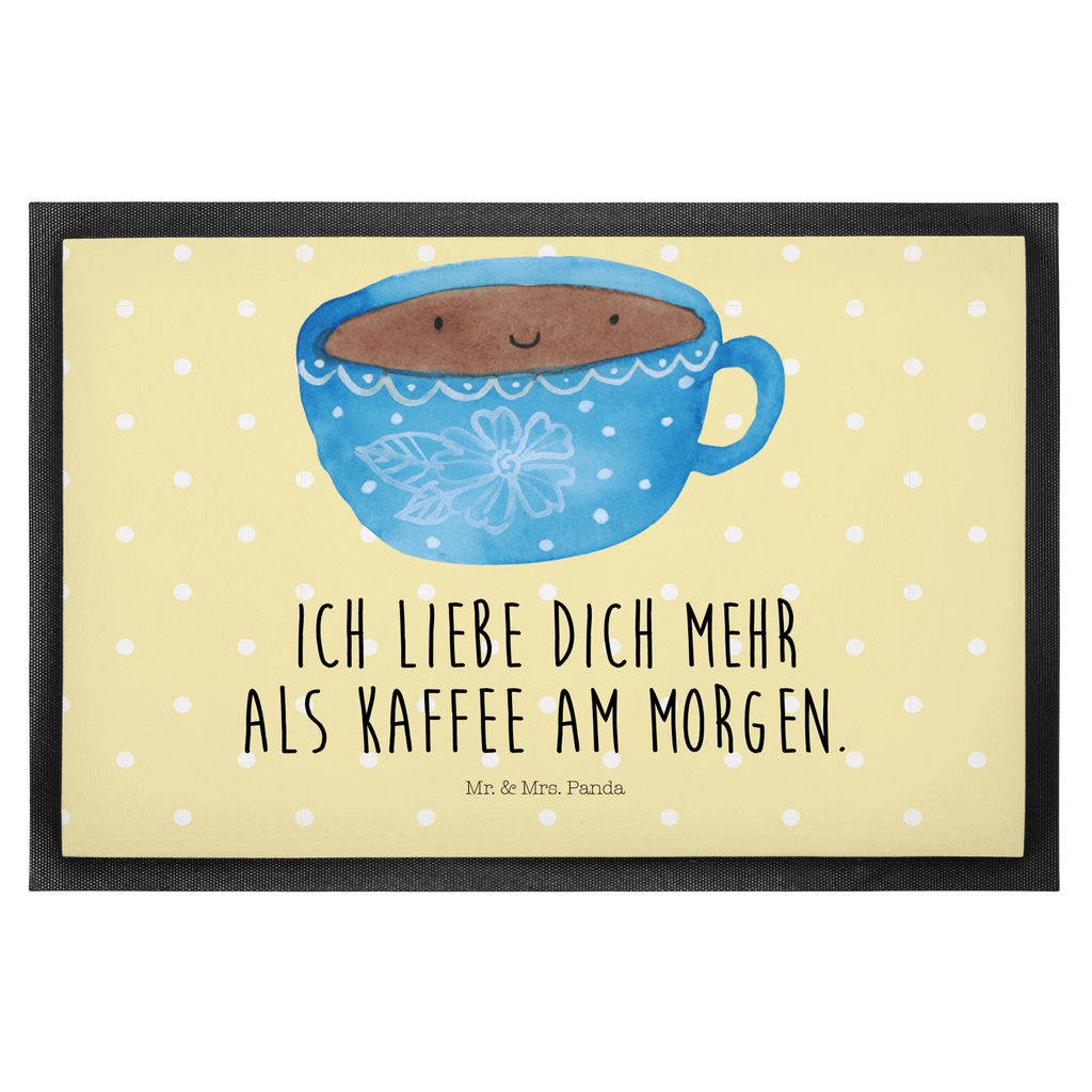 Fußmatte Kaffee Tasse Kaffee, Tasse, Liebe, Geschmack, Genuss, Glücklich Türvorleger, Schmutzmatte, Fußabtreter, Matte, Schmutzfänger, Fußabstreifer, Schmutzfangmatte, Türmatte, Motivfußmatte,  Haustürmatte, Vorleger  süße Tiermotive, gute Laune, lustige Sprüche, Tiere