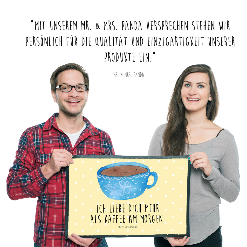 Fußmatte Kaffee Tasse Kaffee, Tasse, Liebe, Geschmack, Genuss, Glücklich Türvorleger, Schmutzmatte, Fußabtreter, Matte, Schmutzfänger, Fußabstreifer, Schmutzfangmatte, Türmatte, Motivfußmatte,  Haustürmatte, Vorleger  süße Tiermotive, gute Laune, lustige Sprüche, Tiere