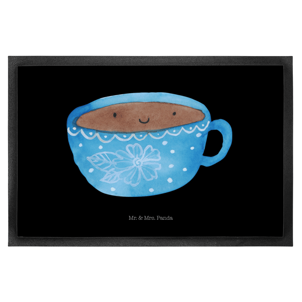 Fußmatte Kaffee Tasse Kaffee, Tasse, Liebe, Geschmack, Genuss, Glücklich Türvorleger, Schmutzmatte, Fußabtreter, Matte, Schmutzfänger, Fußabstreifer, Schmutzfangmatte, Türmatte, Motivfußmatte,  Haustürmatte, Vorleger  süße Tiermotive, gute Laune, lustige Sprüche, Tiere