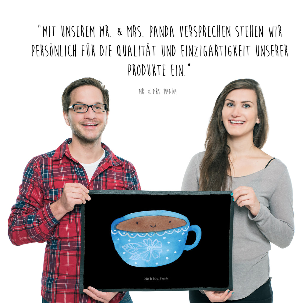 Fußmatte Kaffee Tasse Kaffee, Tasse, Liebe, Geschmack, Genuss, Glücklich Türvorleger, Schmutzmatte, Fußabtreter, Matte, Schmutzfänger, Fußabstreifer, Schmutzfangmatte, Türmatte, Motivfußmatte,  Haustürmatte, Vorleger  süße Tiermotive, gute Laune, lustige Sprüche, Tiere