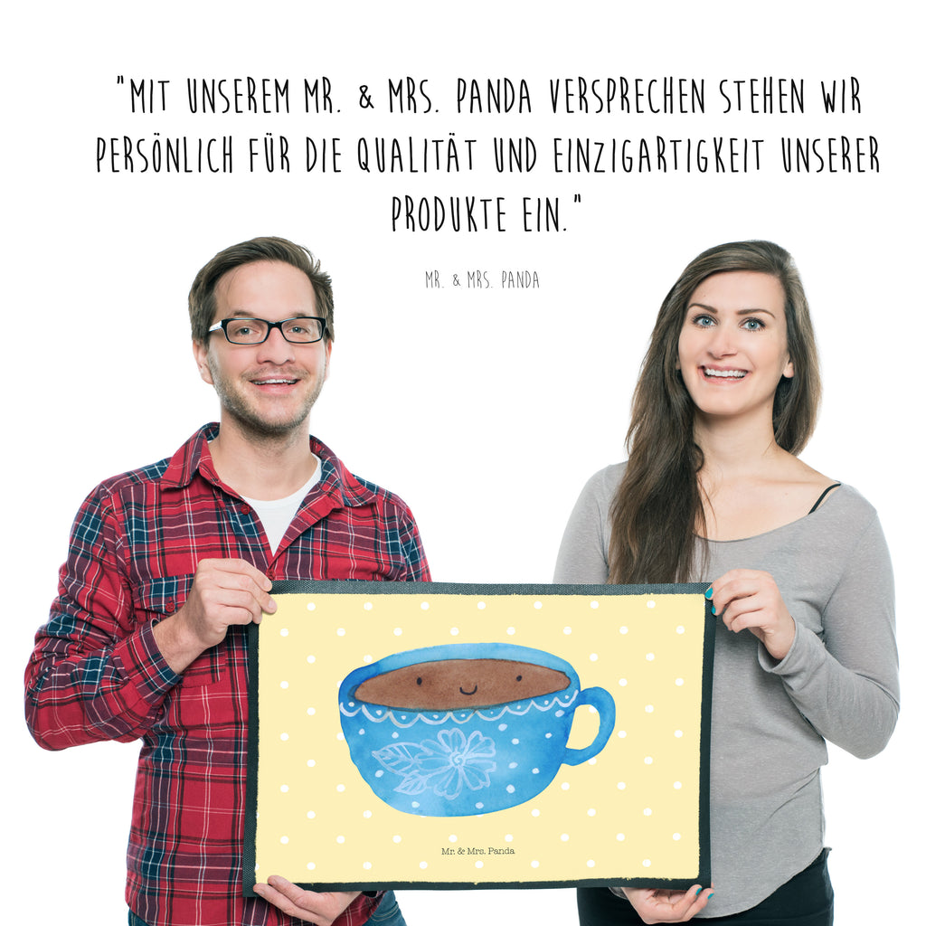 Fußmatte Kaffee Tasse Kaffee, Tasse, Liebe, Geschmack, Genuss, Glücklich Türvorleger, Schmutzmatte, Fußabtreter, Matte, Schmutzfänger, Fußabstreifer, Schmutzfangmatte, Türmatte, Motivfußmatte,  Haustürmatte, Vorleger  süße Tiermotive, gute Laune, lustige Sprüche, Tiere