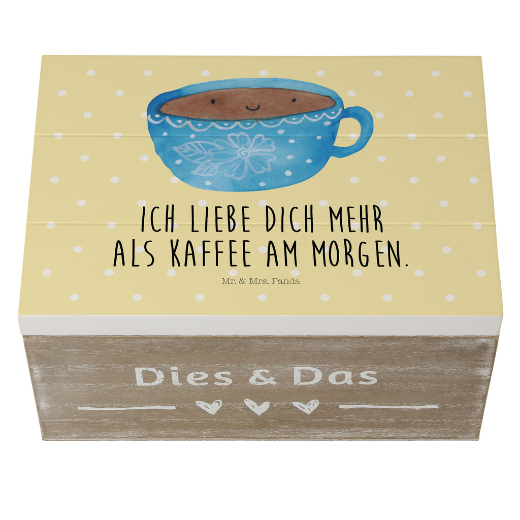 Holzkiste Kaffee Tasse Holzkiste, Kiste, Schatzkiste, Truhe, Schatulle, XXL, Erinnerungsbox, Erinnerungskiste, Dekokiste, Aufbewahrungsbox, Tiermotive, Gute Laune, lustige Sprüche, Tiere, Kaffee, Tasse, Liebe, Geschmack, Genuss, Glücklich