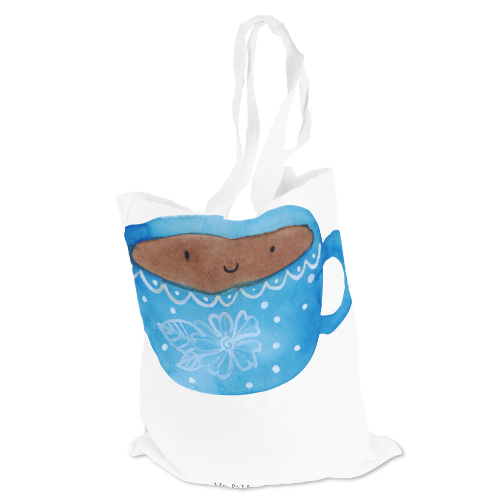 Tragetasche Kaffee Tasse Beuteltasche, Beutel, Einkaufstasche, Jutebeutel, Stoffbeutel, Tiermotive, Gute Laune, lustige Sprüche, Tiere, Kaffee, Tasse, Liebe, Geschmack, Genuss, Glücklich