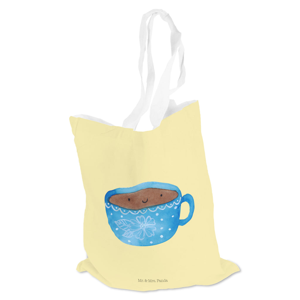 Tragetasche Kaffee Tasse Beuteltasche, Beutel, Einkaufstasche, Jutebeutel, Stoffbeutel, Tiermotive, Gute Laune, lustige Sprüche, Tiere, Kaffee, Tasse, Liebe, Geschmack, Genuss, Glücklich