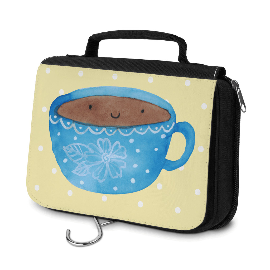 Kulturbeutel Kaffee Tasse Kulturbeutel, Zum Aufhängen, Waschtasche, Kosmetiktasche, Damen, Herren, Aufbewahrungstasche, Schminktasche, Kosmetikbeutel, Organizer, Kulturtasche, Schminkutensil, Tiermotive, Gute Laune, lustige Sprüche, Tiere, Kaffee, Tasse, Liebe, Geschmack, Genuss, Glücklich