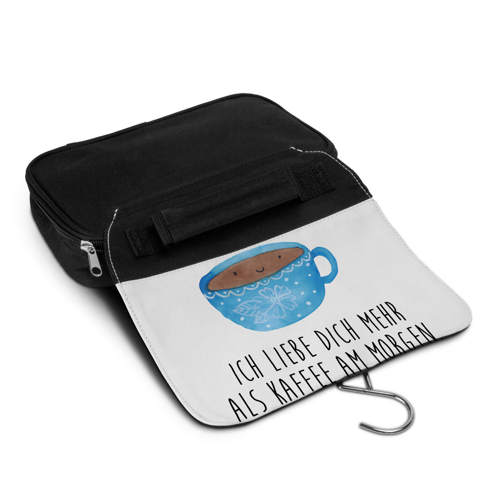 Kulturbeutel Kaffee Tasse Kulturbeutel, Zum Aufhängen, Waschtasche, Kosmetiktasche, Damen, Herren, Aufbewahrungstasche, Schminktasche, Kosmetikbeutel, Organizer, Kulturtasche, Schminkutensil, Tiermotive, Gute Laune, lustige Sprüche, Tiere, Kaffee, Tasse, Liebe, Geschmack, Genuss, Glücklich