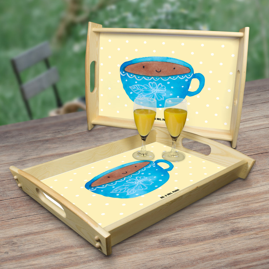 Serviertablett Kaffee Tasse Tablett, Holztablett, Küchentablett, Dekotablett, Frühstückstablett, Tiermotive, Gute Laune, lustige Sprüche, Tiere, Kaffee, Tasse, Liebe, Geschmack, Genuss, Glücklich