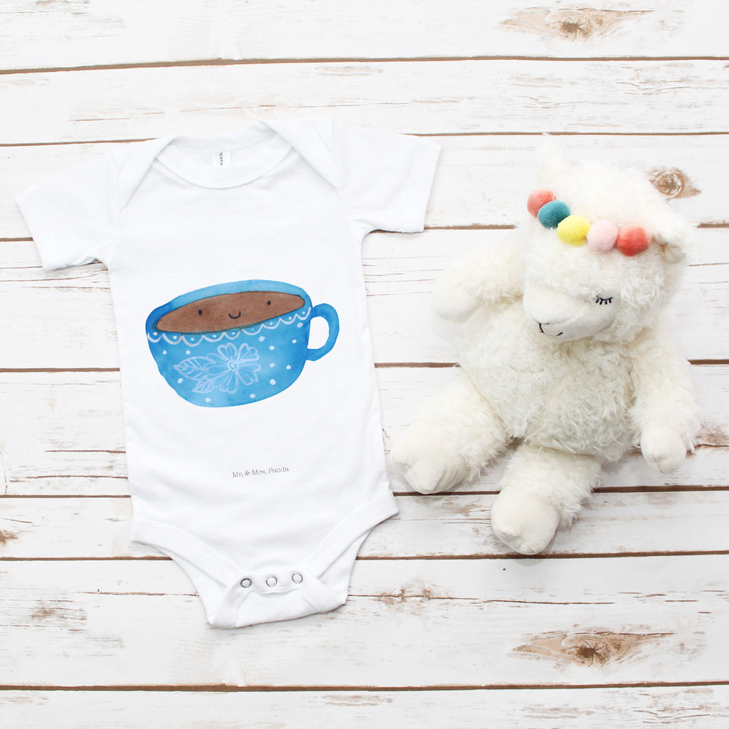 Organic Baby Body Kaffee Tasse Babykleidung, Babystrampler, Strampler, Wickelbody, Baby Erstausstattung, Junge, Mädchen, Tiermotive, Gute Laune, lustige Sprüche, Tiere, Kaffee, Tasse, Liebe, Geschmack, Genuss, Glücklich